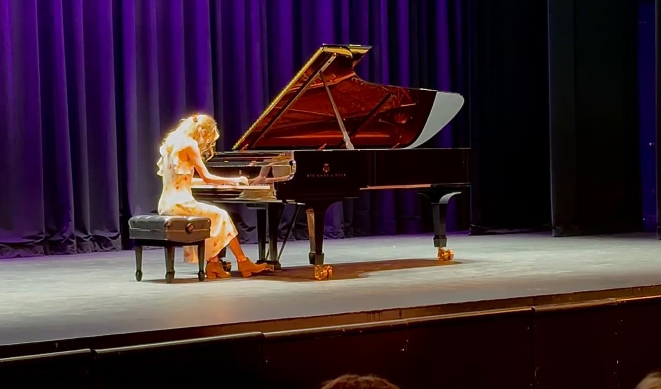 Hailey enjoying a hobby outside teaching