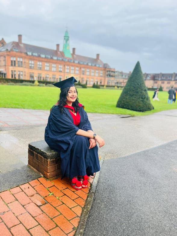 Graduation ceremony photo of Karnika 