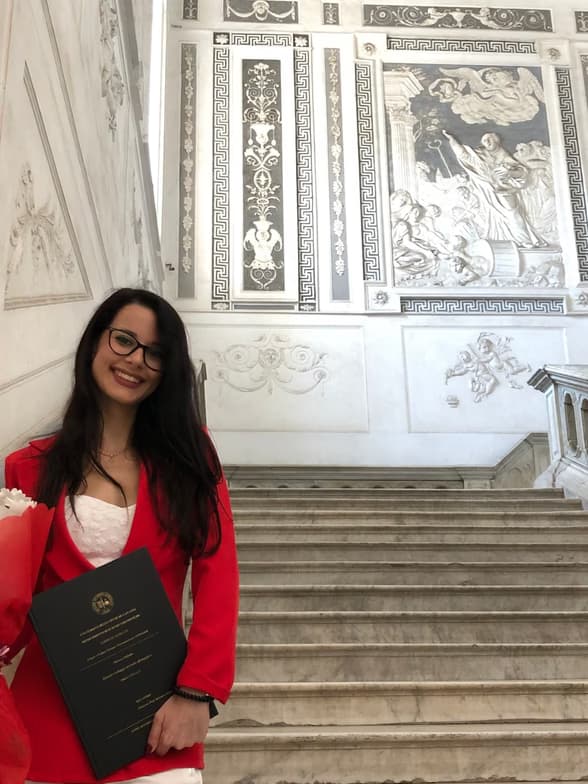 Graduation ceremony photo of Morena 