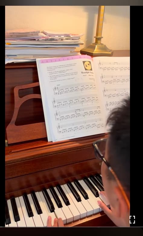 Teaching setup of Laurie for private tutoring 