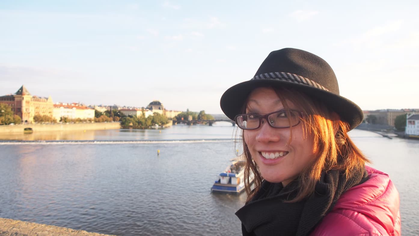 Etsuko enjoying a hobby outside teaching 