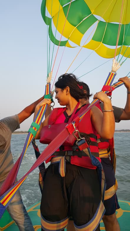 Travel snapshot of Dipika during a trip 