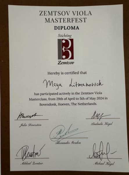 Verified degree or teaching certification of Maya 