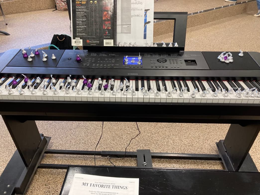 Teaching setup of Christine for private tutoring 