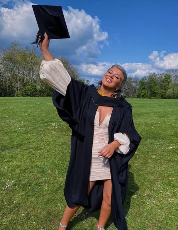 Graduation ceremony photo of Tara 