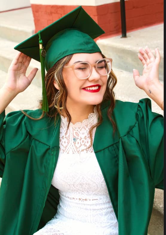 Graduation ceremony photo of Annabrett