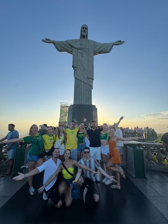 Travel snapshot of Adam during a trip 