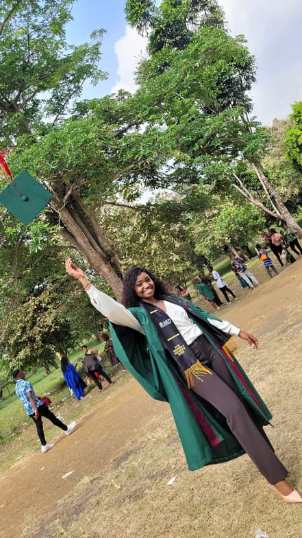 Graduation ceremony photo of Donhagho  