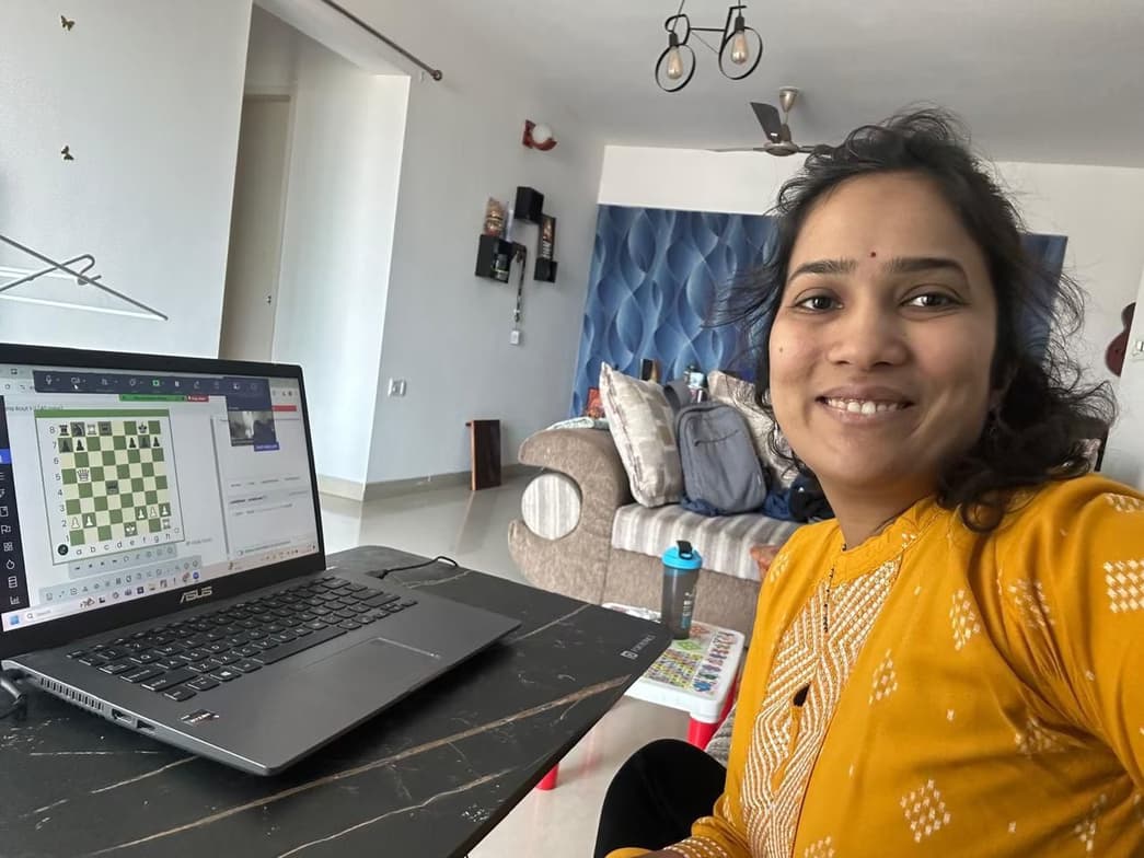 Shrutikaenjoying a hobby outside teaching 