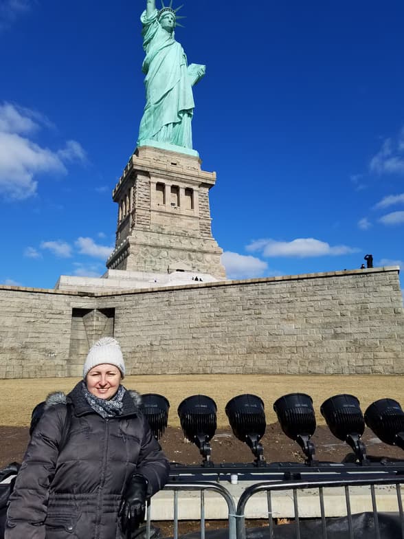 Travel snapshot of Larisa during a trip 