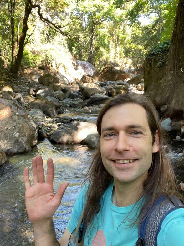 Travel snapshot of Ben during a trip 