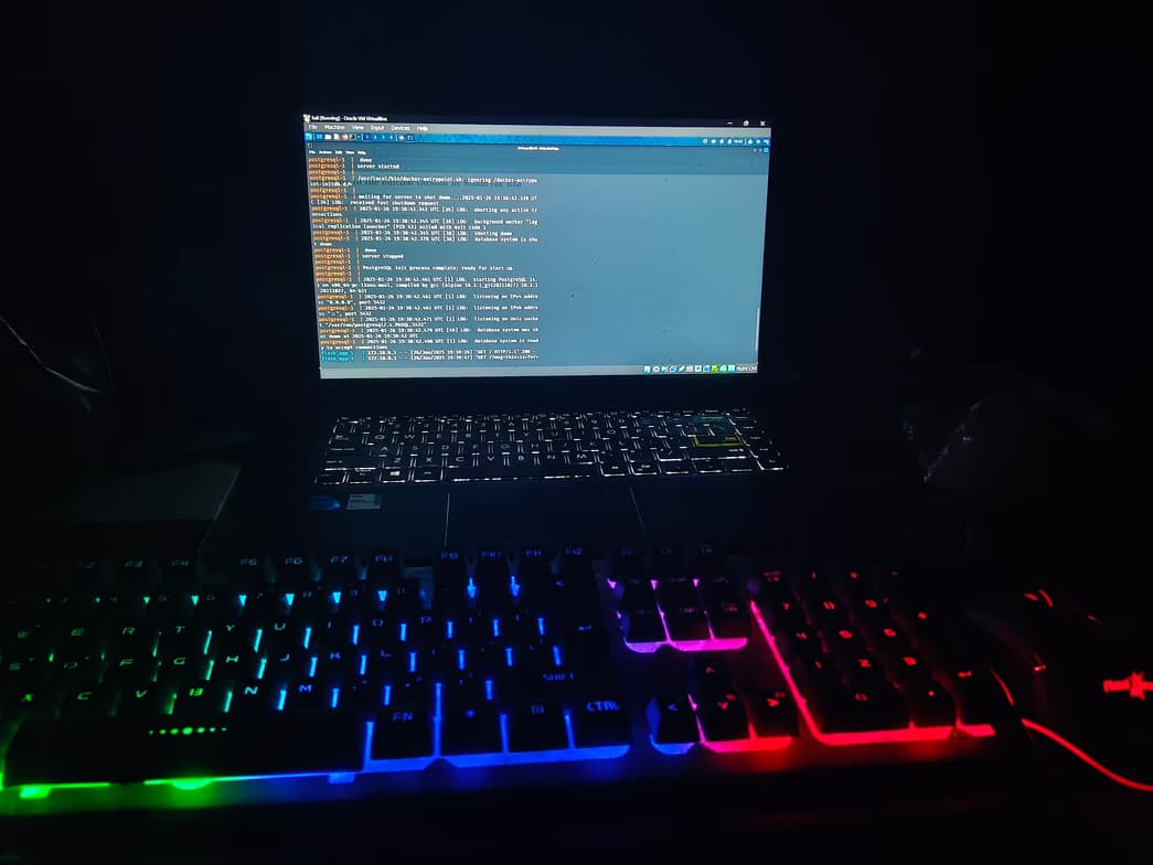 Teaching setup of Shahryar for private tutoring 