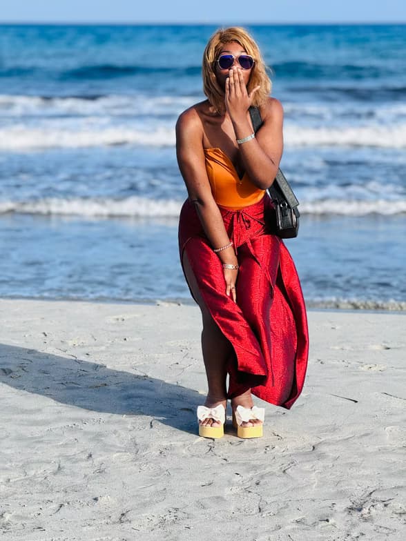 Travel snapshot of Withney during a trip 