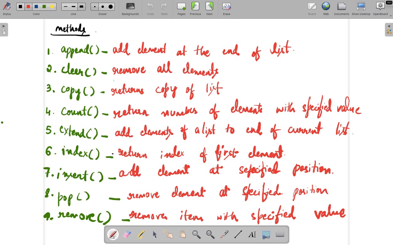 Lakshmishree conducting a lesson 