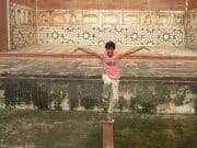 Travel snapshot of Tejaswai during a trip