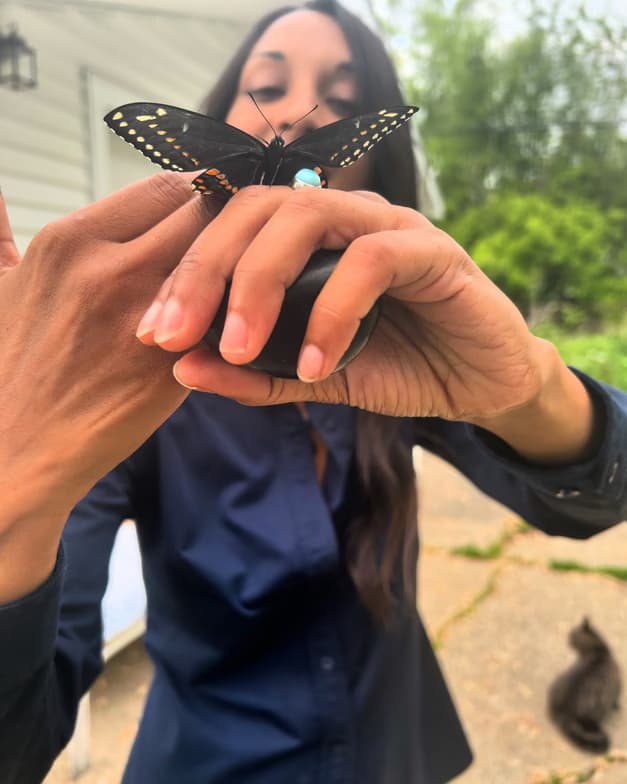 Travel snapshot of Uma during a trip 