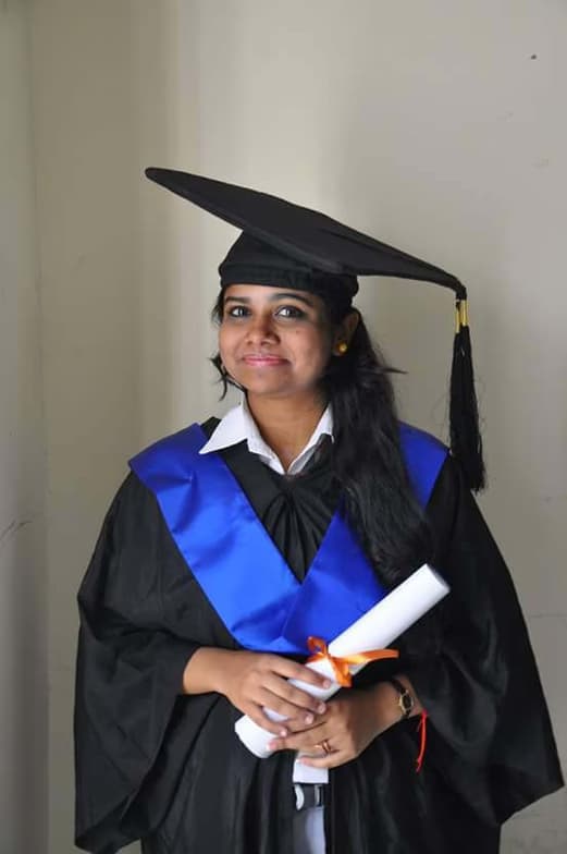 Graduation ceremony photo of Namosita 