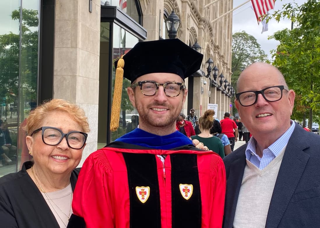Graduation ceremony photo of Brooks 