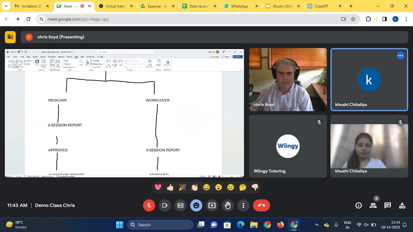 Er.Khushi conducting a lesson