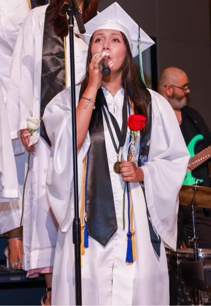 Graduation ceremony photo of Sofia