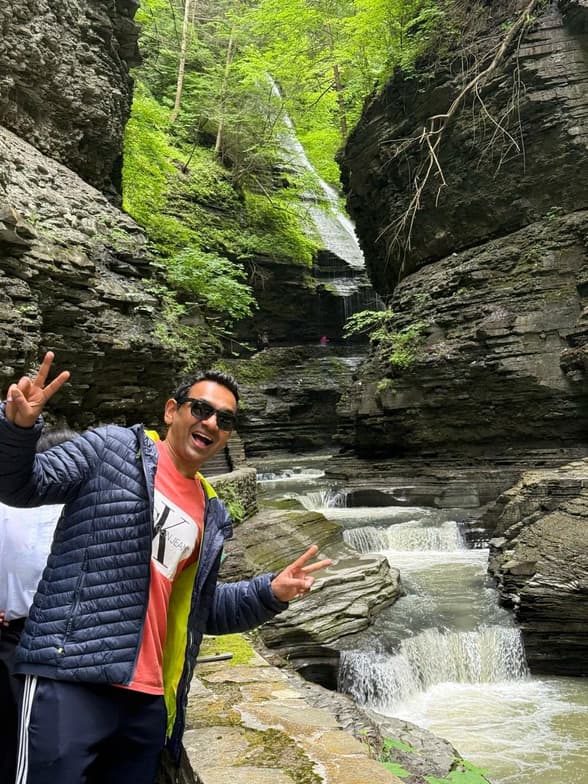 Travel snapshot of Nikitesh during a trip 