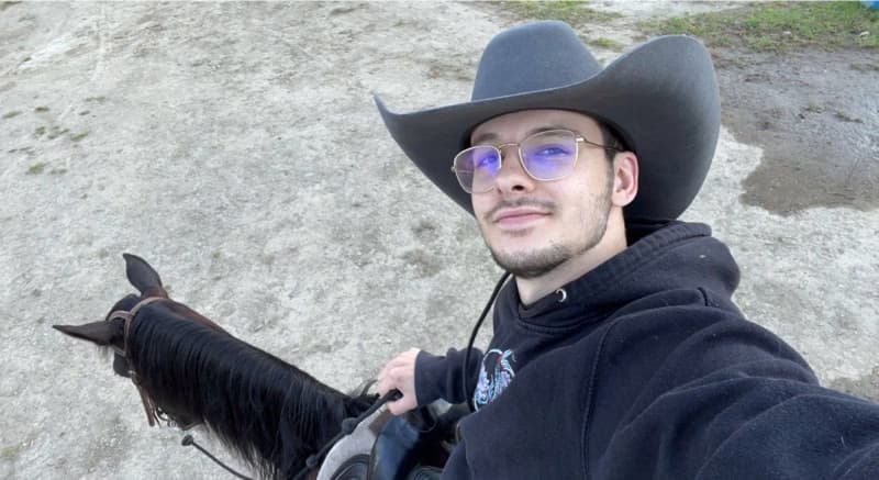 Brian enjoying a hobby outside teaching 