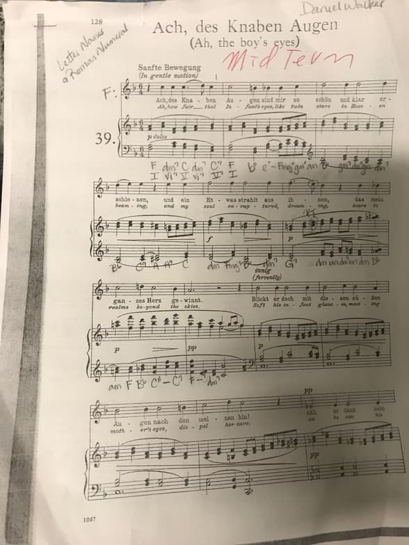 Singing learning materials by Daniel 