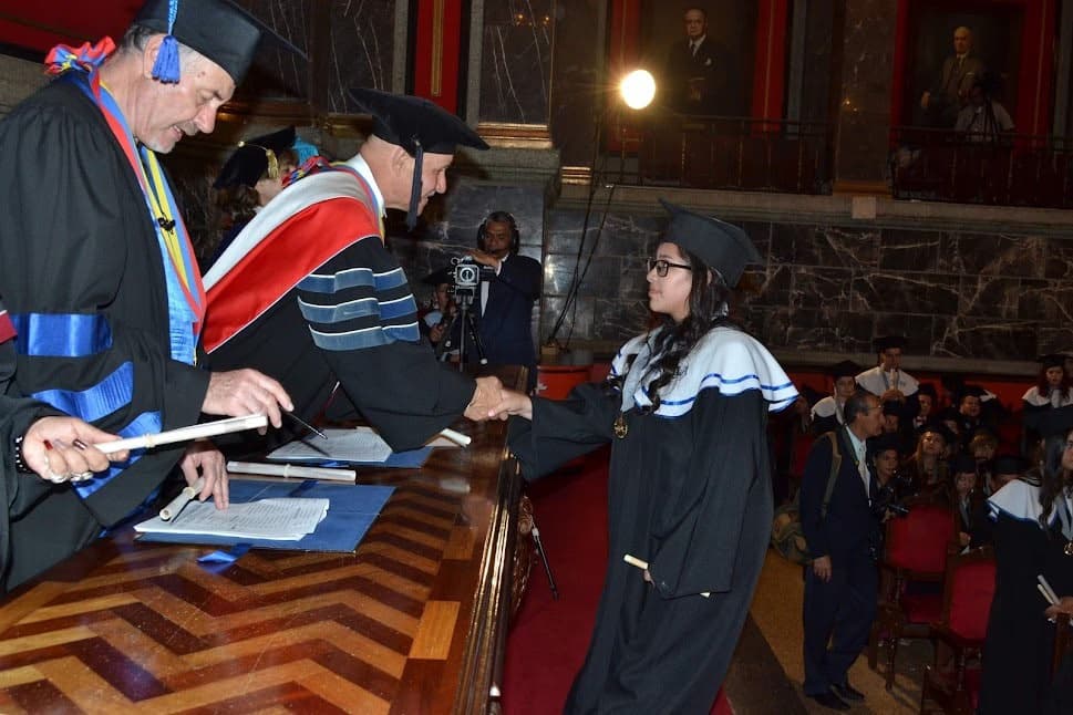 Graduation ceremony photo of Maira  