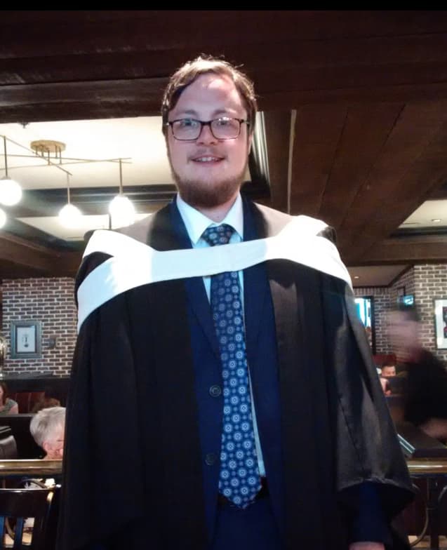 Graduation ceremony photo of Jaric 