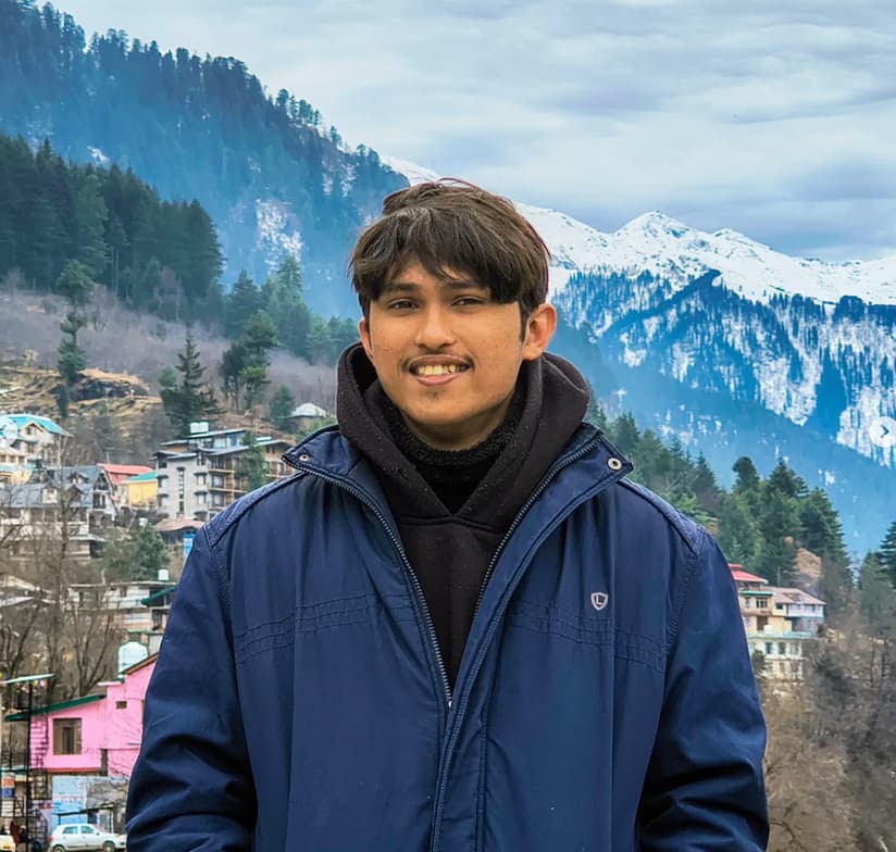 Travel snapshot of Navaneeth during a trip 