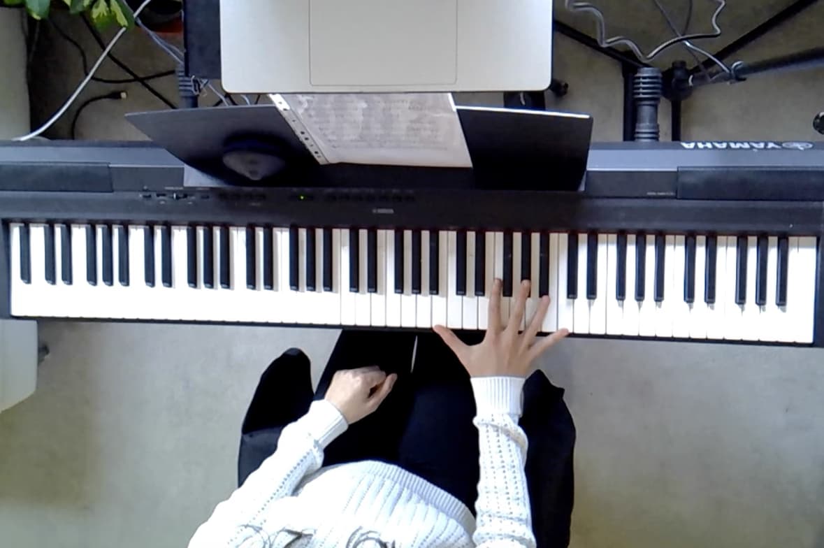 Teaching setup of Katie for private tutoring 