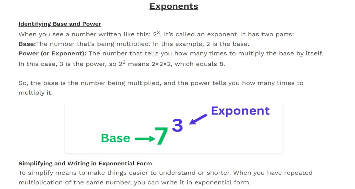 Mathematics learning materials by Nikita  