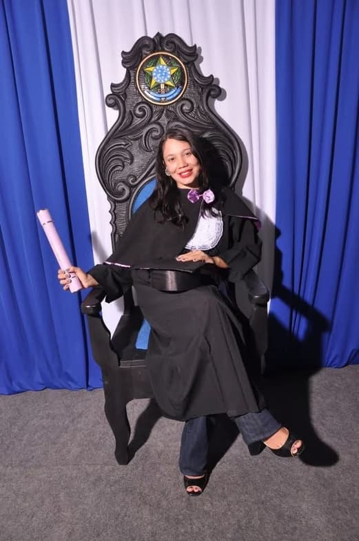 Graduation ceremony photo of Polyana 