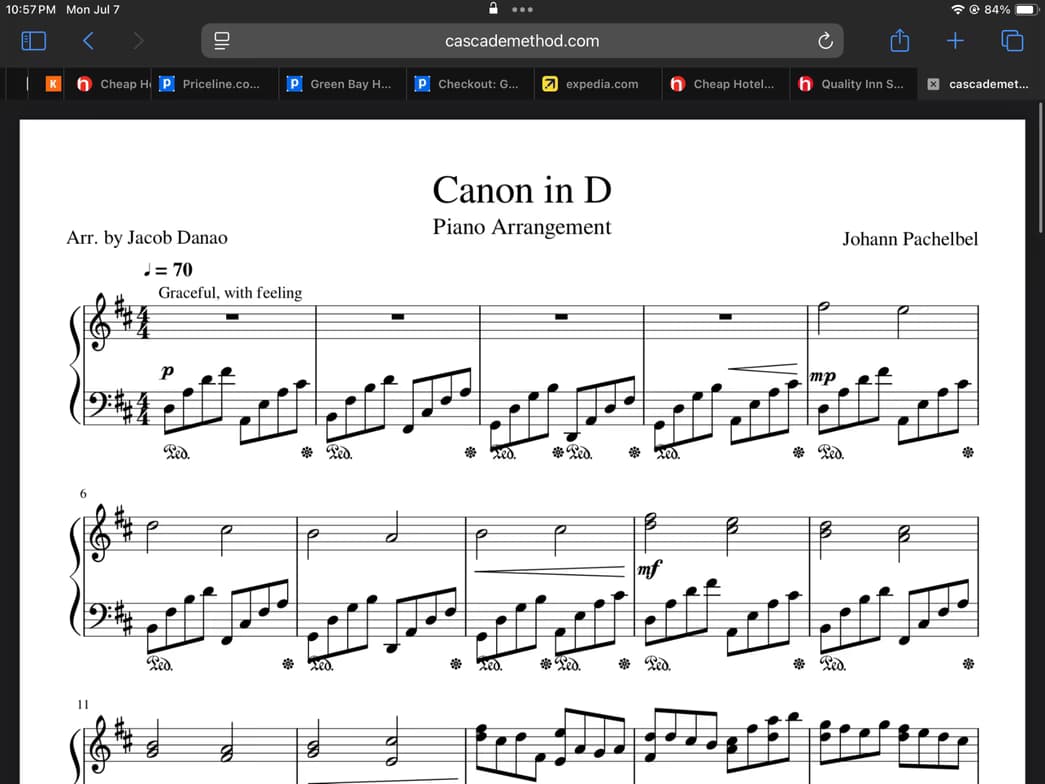 Piano learning materials by Laurie 