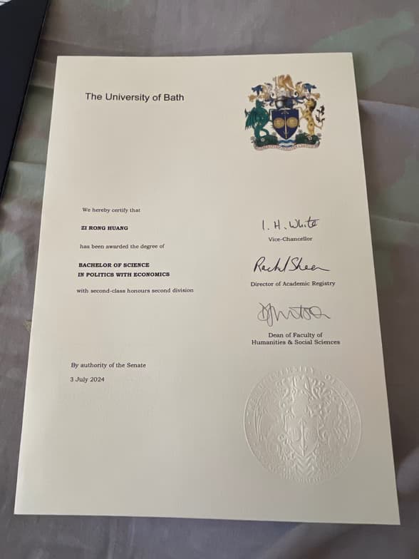 Verified degree or teaching certification of Billy 