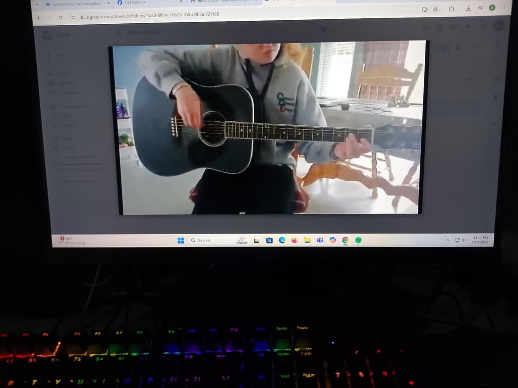 Richard conducting a lesson 