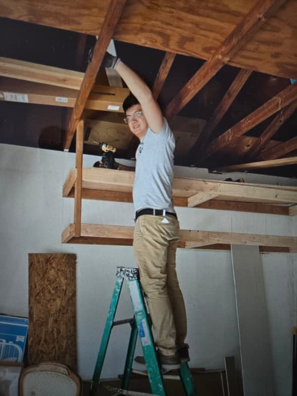 Stevenenjoying a hobby outside teaching 