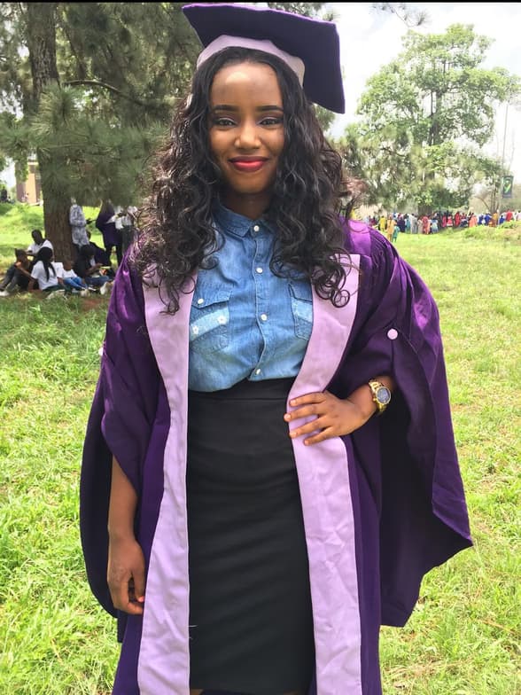 Graduation ceremony photo of Faith 