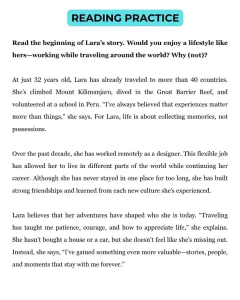 ESL learning materials by Joanna