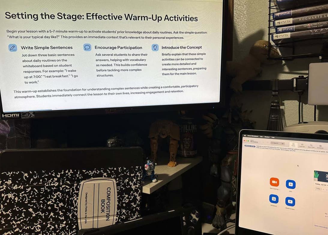 ESL learning materials by Leo