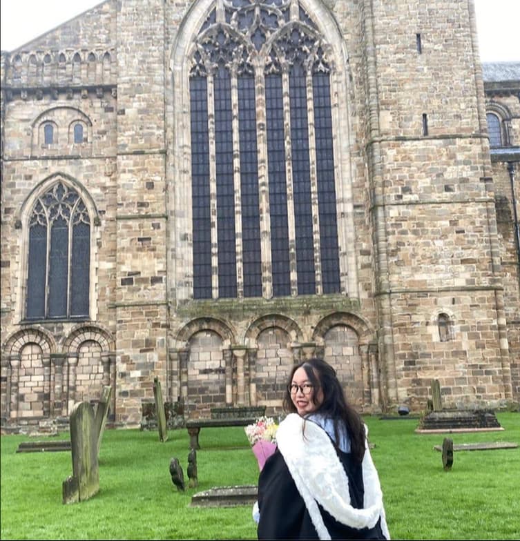 Graduation ceremony photo of Kim 