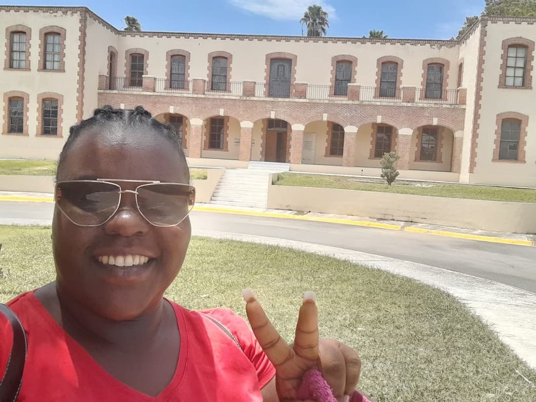 Travel snapshot of Ashley during a trip 