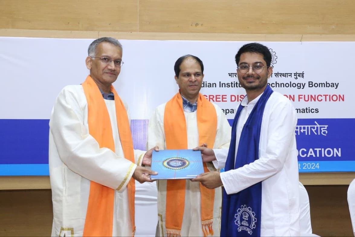 Graduation ceremony photo of Akshat 