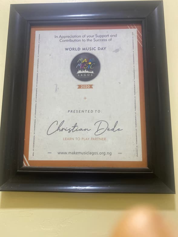 Verified degree or teaching certification of Christian 