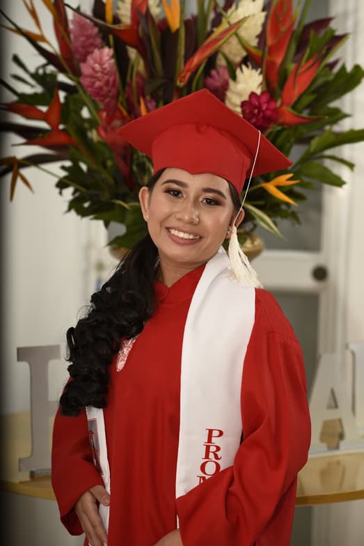 Graduation ceremony photo of Karol