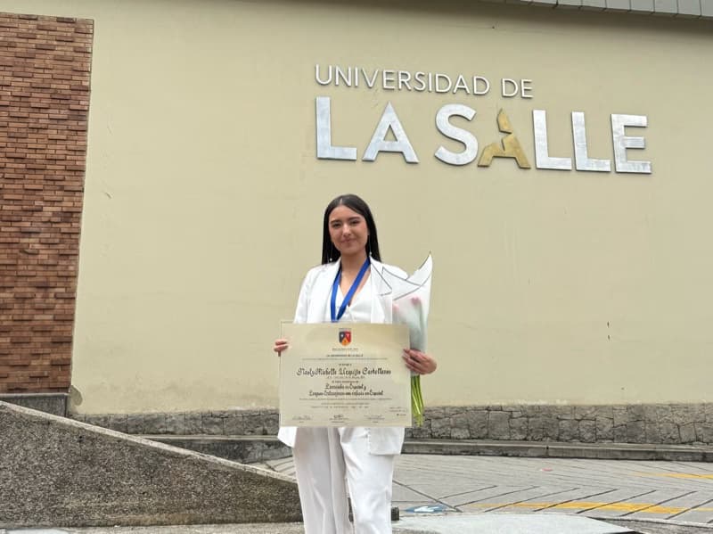 Graduation ceremony photo of Michelle 