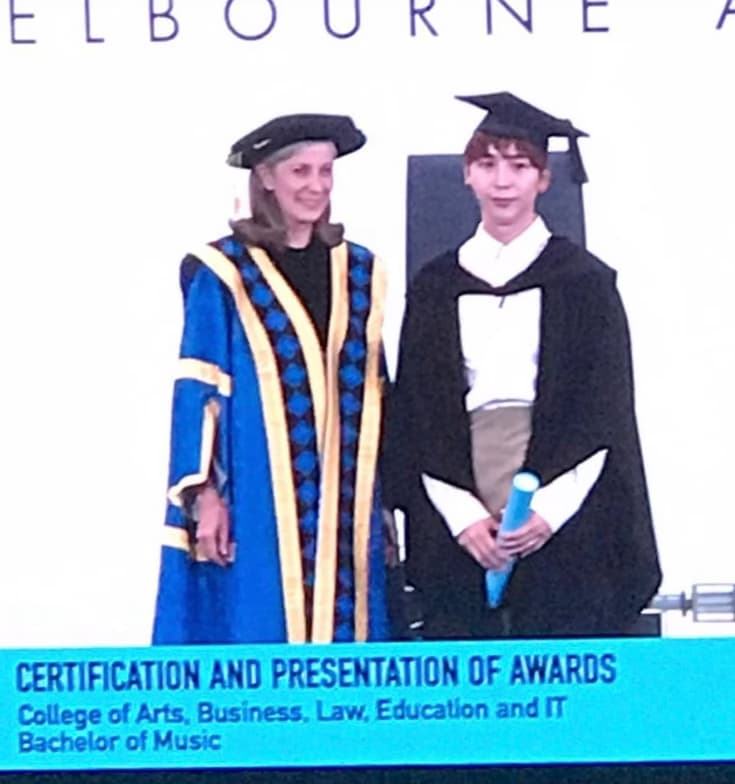 Graduation ceremony photo of Henny 