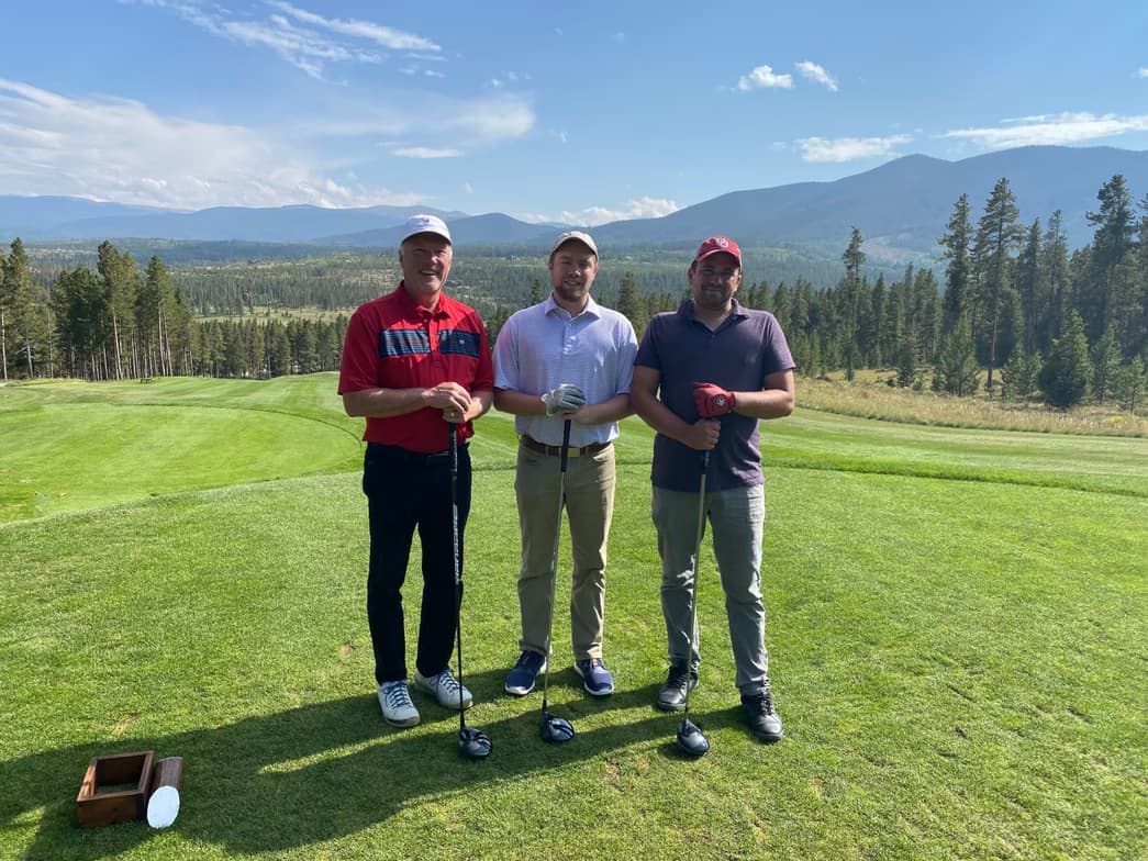 Carsonenjoying a hobby outside teaching 