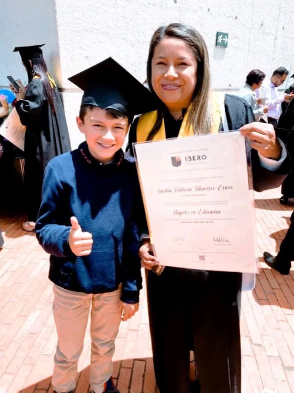 Graduation ceremony photo of SANDRA