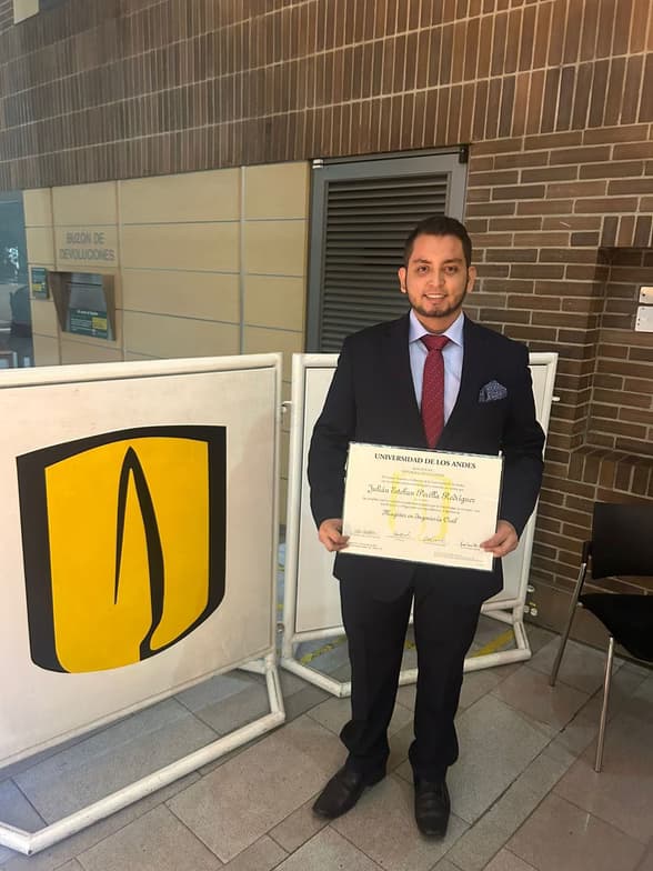 Graduation ceremony photo of Julian